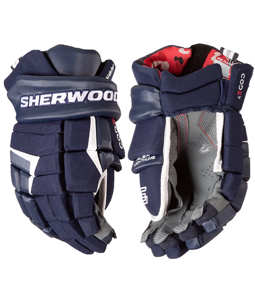 SHERWOOD CODE V SENIOR HOCKEY GLOVES