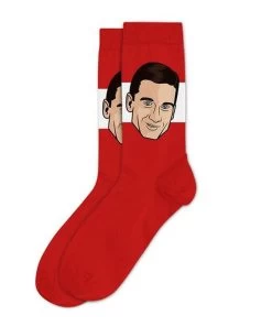 TED LINDSAY DETROIT RED WINGS SOCKEY HALL OF FAME SOCKS