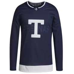 TORONTO MAPLE LEAFS 2022 NHL HERITAGE CLASSIC ADIDAS ADIZERO PRIMEGREEN AUTHENTIC NAVY JERSEY