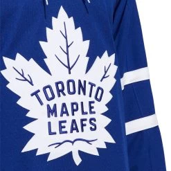 TORONTO MAPLE LEAFS ADIDAS ADIZERO PRIMEGREEN AUTHENTIC BLUE HOME JERSEY -Professional Hockey Equipment Store TORONTO MAPLE LEAFS ADIDAS ADIZERO PRIMEGREEN AUTHENTIC BLUE HOME JERSEY LOGO CREST