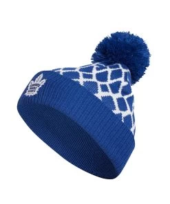 TORONTO MAPLE LEAFS ADIDAS MEN'S CUFFED KNIT POM NETMINDER BEANIE