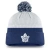 TORONTO MAPLE LEAFS FANATICS MEN'S AUTHENTIC PRO DRAFT CUFFED KNIT POM TOQUE