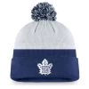 TORONTO MAPLE LEAFS FANATICS MEN'S AUTHENTIC PRO DRAFT CUFF POM KNIT TOQUE