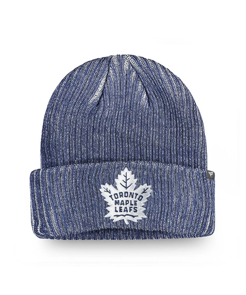 TORONTO MAPLE LEAFS FANATICS MEN'S RINKSIDE CUFFED BEANIE TOQUE 1 TORONTO MAPLE LEAFS FANATICS MEN'S RINKSIDE CUFFED BEANIE TOQUE