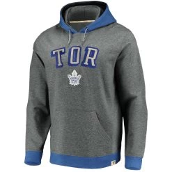 TORONTO MAPLE LEAFS FANATICS MEN'S TRUE CLASSICS COLOUR BLOCK HOODIE