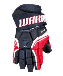 WARRIOR COVERT QRE 10 SENIOR HOCKEY GLOVES -Professional Hockey Equipment Store Warrior Covert QRE10 Hockey Gloves Navy Red White