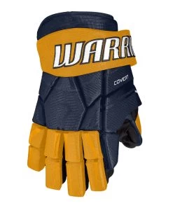WARRIOR COVERT QRE 30 JUNIOR HOCKEY GLOVES 21 WARRIOR COVERT QRE 30 JUNIOR HOCKEY GLOVES -Professional Hockey Equipment Store Warrior Covert QRE30 Hockey Gloves Navy Gold