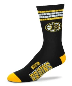 G-III BOSTON BRUINS 4 STRIPE DEUCE MEN'S SOCKS