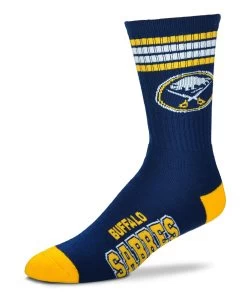 G-III BUFFALO SABRES 4 STRIPE DEUCE MEN'S SOCKS