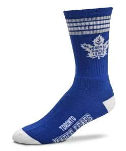 G-III TORONTO MAPLE LEAFS 4 STRIPE DEUCE MEN'S SOCKS